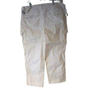Caribbean Joe White Cargo Crop Pants - Size 12